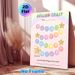 Pastel Rainbow Reward Chart Painting Poster, Dreamy Pastel Glitter Star & Bubble Design Poster, Practical Tool To Track Progress And Rewards, Suitable_maomaolike.com