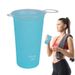 200ml Hiking Water Bottle Portable Soft Folding Drink Large Mouth Reusable Outdoor Drinking Cup For Running Backpacking_maomaolike.com