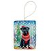 Cane Corso Christmas Porcelain Ornament Christmas Tree Hanging Decorations For Home Christmas Holiday, Rectangle, Gift, Multicolor_maomaolike.com
