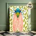 Cicada Themed Painting Poster, Vibrant Bohemian Style Colorful Cicada & Leaf Pattern Poster, Eye-catching Nature-inspired Decor For Living Room_maomaolike.com