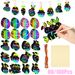 80 Sheets Easter Scratch Card Paper, With Colored Rope And Bamboo Pen, Colorful Scratch-off Painting, Rabbit And Carrot, Gift Packaging Tag, Suitable For Easter Party_maomaolike.com