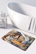 Basset Hound Fall Kitchen Pumpkins Memory Foam Kitchen Mat Machine Washable Anti-Fatigue Mat Cushion Comfort Bath Mat Or Kitchen Rug_maomaolike.com