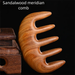 Meridian Massage Sandalwood Five-Tooth Comb Large Scalp Men And Women Health Head Therapy Anti-Static_maomaolike.com