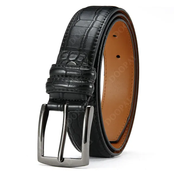 Famous Brand Business Belt Top Quality PU Luxury Leather Waist Strap Black Male Automatic Buckle Jeans Belts For Men_maomaolike.com