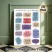 French Daily Affirmations Painting Poster, Vibrant Speech Bubble Style Poster, Uplifting Positive French Phrases, Ideal For Home And Office Decor_maomaolike.com