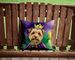 Norfolk Terrier King Of Mardi Gras Throw Pillow Machine Washable, Indoor Outdoor Decorative Pillow For Couch, Bed Or Patio, 14Hx14W_maomaolike.com