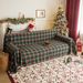 Christmas Plaid American Retro Multi-Purpose Blanket Non-Slip Full Homestay Sofa Slipcover Cover Cloth_maomaolike.com