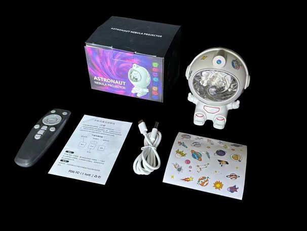 Cross-border Bluetooth Speaker Projection Lamp Ambient USB Plug-in Astronaut White Noise Spaceman Night Light_maomaolike.com