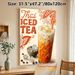 Thai Iced Tea Painting Poster, Warm-toned Bohemian Style Poster, Appealing Drink-themed Decor Ideal For Café, Kitchen And Dining Area_maomaolike.com