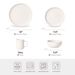 12-Piece Stoneware Dinnerware Sets With Mugs | Microwave & Dishwasher Safe | Non-Toxic Dinner Plates Bowls Set | Stackable Matte Glaze Kitchenware For 3_maomaolike.com