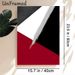 Abstract Geometric Painting Poster, Sleek Bold Red Black White Brushstroke Poster, Minimalist Modern Decor Piece Suitable For Living Room, Office_maomaolike.com