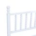Queen Wood Bed Frame With Headboard, Solid Rubber Wood With Wood Central Supports, 1000 Lb Capacity, Easy Assembly, No Box Spring Needed, White_maomaolike.com