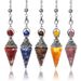 Natural Stone Spirit Pendulum Pendant Latticed Chain Energy Luck Mysterious Reiki Resin For Jewelry Making Accessories_maomaolike.com