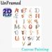 Animal Alphabet Painting Poster, Watercolor Cute Animal & Botanical Alphabet Poster, Assists With Letter Recognition, Suitable For Study Space, Living_maomaolike.com