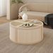 Round To Square Block Modular Coffee Table Light Natural Rattan With Storage 4 Piece_maomaolike.com