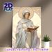 Religious Saint-like Female Painting Poster, Soft-toned Art Nouveau Style Poster, Serene Elegant Design Ideal For Home And Spiritual Space Decor_maomaolike.com