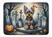 Yorkshire Terrier Spooky Halloween Memory Foam Kitchen Mat Machine Washable Anti-Fatigue Mat Cushion Comfort Bath Mat Or Kitchen Rug_maomaolike.com