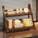 Desktop Countertop Bookshelf Office Desk Student Multi-layer Organizer Cosmetics Foldable Storage Rack_maomaolike.com