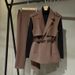 Women's Clothing women's temperament suits women's new professional formal wear sleeveless suit collar jacket two piece suit_maomaolike.com