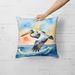 Pelican Soaring Throw Pillow Machine Washable, Indoor Outdoor Decorative Pillow For Couch, Bed Or Patio, 18Hx18W_maomaolike.com