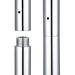 Dance Pole Extension, Silver, 500mm_maomaolike.com