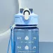 750ML With Straw Motivational Sport Water Bottle For Girls Leakproof Drinking Bottles Outdoor Travel Fitness Jugs_maomaolike.com