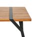 CREASION Modern Dining Table Made Of Acacia Wood Featuring Slat Design Perfect For Family Gatherings_maomaolike.com