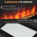 28.5" 1450W Electric Wall-Mounted Fireplace With Flame Effect, 7 Color Background Light, Black_maomaolike.com