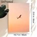 Flamingo Themed Painting Poster, Warm-toned Flying Flamingo Poster, Creates Serene Natural Atmosphere, Ideal For Living Room, Bedroom And Office Wall_maomaolike.com