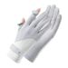 Sun protection gloves women's thin summer outdoor UV protection breathable flip anti-slip color matching riding ice silk gloves_maomaolike.com