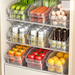 Yele Refrigerator Transparent Drawer-Type Beer Storage Basket Kitchen Classification Vegetable Fruit Egg Fresh-Keeping_maomaolike.com