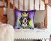 Greater Swiss Mountain Dog King Of Mardi Gras Throw Pillow Machine Washable, Indoor Outdoor Decorative Pillow For Couch, Bed Or Patio, 14Hx14W_maomaolike.com