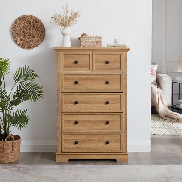 6 Drawer Dresser,6 Drawers Cabinet Tall Chest Of Drawers Closet Organizers Storage Clothes, Cabinet Of 6 Drawers Living Room_maomaolike.com