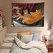 Vintage INS Hanging Background Oil Painting Cat Girly Bedroom Rental Renovation Dormitory Headboard Wall Cloth Tapestry_maomaolike.com