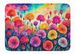 Carnations In Color Memory Foam Kitchen Mat Machine Washable Anti-Fatigue Mat Cushion Comfort Bath Mat Or Kitchen Rug_maomaolike.com