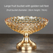 Home Snacks Candy Dried European Modern Living Room Coffee Table Creative Light Luxury Large Crystal Glass Fruit Plate_maomaolike.com