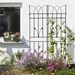 2 Pack Metal Garden Trellis 71" X 17.7" Rustproof Trellis For Climbing Plants Outdoor Flower Support Black_maomaolike.com