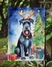 Giant Schnauzer Pointer Christmas Reindeer Garden Flag Mailbox Flag Decorative Yard Flag Banner Outside Patio Artwork Yard Flower Beds, Garden Size, Multicolor_maomaolike.com