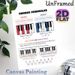 Piano Chords Formulas Painting Poster, Color-coded Educational Piano Guide Poster, Practical Reference To Master Chord Basics Ideal For Music Room_maomaolike.com