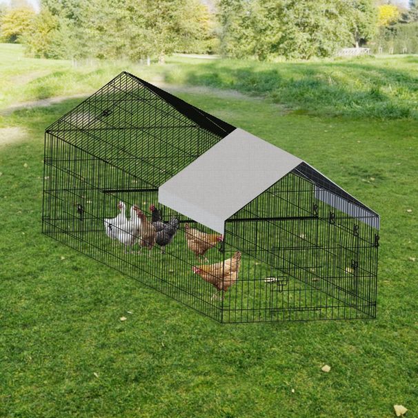 Poultry Farming Outdoor Metal Chicken Coop_maomaolike.com