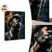 Jazz Saxophonist Painting Poster, Rich Textured Impasto-style Musician Portrait Poster, Artistic Musical-themed Decor Ideal For Music Studio, Living_maomaolike.com