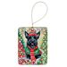 Scottish Terrier Christmas Porcelain Ornament Christmas Tree Hanging Decorations For Home Christmas Holiday, Rectangle, Gift, Multicolor_maomaolike.com