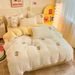 Winter Thickened Milk Velvet Bedding Four-Piece With Coral Fleece Bed Sheet And Duvet Cover For Student Dormitory Three-Piece Set_maomaolike.com