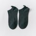 Unisex Cotton women's socks heel embroidered heart through boat socks women's shallow mouth socks_maomaolike.com