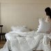 Wholesale INS French Style Princess Soft Naked Sleep Double Layer Gauze Full 4-Piece Ruffled Edge Pure Cotton Four-Piece Set_maomaolike.com