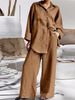 Women's Clothing nine quarter sleeve shirt loose pants two piece suit_maomaolike.com