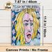 Quirky Portrait Painting Poster, Bold Expressive Hand-painted Blonde Figure With Witty Slogan Poster, Playful Eye-catching Decor Suitable For Living_maomaolike.com