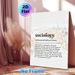 Sociology Definition Painting Poster, Witty Watercolor Cityscape Poster, Humorous Academic Definition Decor Ideal For Study Rooms, Offices_maomaolike.com