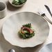 Vintage Style Ceramic Household Dish Large Lotus Leaf Edge Presentation Western Food Plate Coarse Pottery Unglazed_maomaolike.com