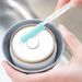 Kitchen small cleaning brush kettle water Cup gap brush long handle plastic sink no dead angle cleaning tools three-piece set_maomaolike.com